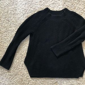 Size L black heavy knit Loft sweater